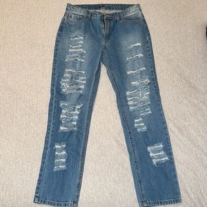 Fashion Nova Distressed Jeans